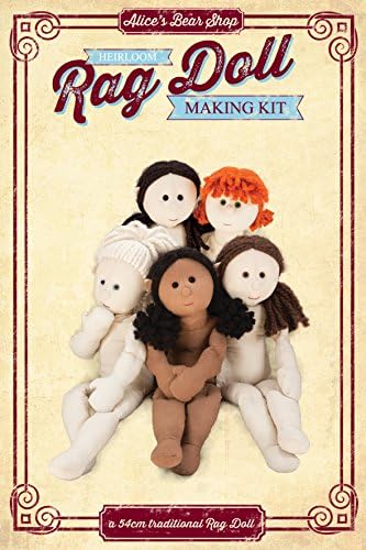 Rag Doll Kit - Rag Doll Body - 54cm when made Red hair/Cream skin