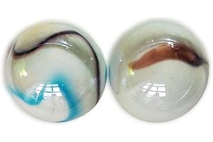 mesbilles 2 Billes Baleine Tigre Intense Billes en Verre 42 mm