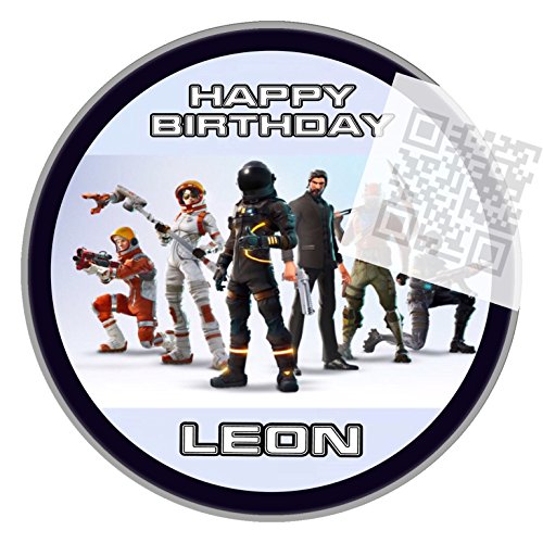 Preisvergleich Produktbild Tortenaufleger Fortnite hell blau