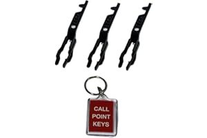 KAC Call Point Break Glass Fire Alarm Test Key / SC070 BUNDLE with DADD-E CALL POINT KEY RING – Available with 1/2/3/5/10 keys (3)