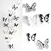Haimoburg 36er-Set 3D Schmetterling Aufkleber Wandsticker Wandtattoo Wanddeko für Wohnung, Raumdekoration (36pc A)