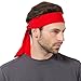 Produktbild Brave Pioneer Herren Stirnband Schweißband Damen Elastische Haarband Rutschfest Knoten Für Sport Freizeit Fußball Fitness Yoga Joggen Running Tennis Rennrad Outdoor Indoor (rot)