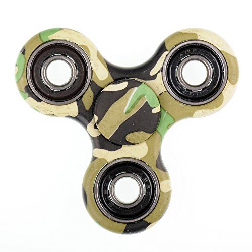 Xinruifeng Tri Fidget Hand Spinner Toy,Hand Fidget Spinner Toy Stress Reducer Ultra Durable,Hand Spinner Toy Perfect For ADD, ADHD Anxiety, and Autism Adult Children  (ArmyGreen)
