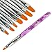 7pcs UV Gel Acrylic Nail Art Design Builder Salon DIY Brush Pen Set