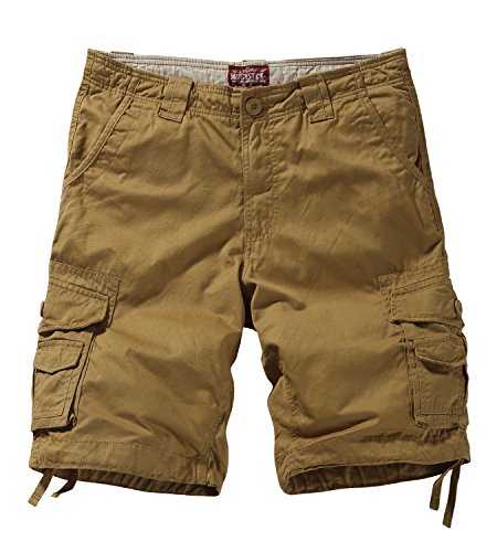Match S3612 - Pantalones Cortos Cargo para Hombre(Caqui (S3612 Khaki),34W (ES 44))