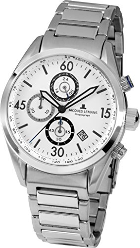 Jacques Lemans Herren-Armbanduhr Analog Quarz Edelstahl 40-6E Jacques Lemans Herren-Armbanduhr Analog Quarz Edelstahl 40-6E