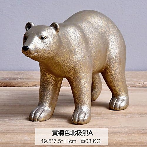 Toaryong The Living Room Tv Cabinet Cabinet Room Bedroom Decoration Decoration Personality,Brass Polar Bear A [Station]