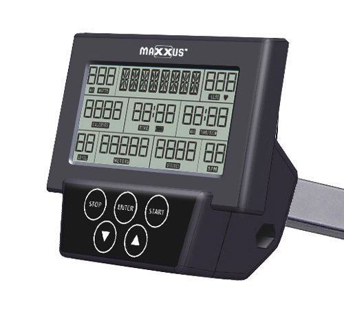 MAXXUS Rudergerät 7.2 – Air-Rower mit Luftwiderstand und Magnetbremssystem. Klappbares Design, ruhiger Lauf. Kugelgelagerte Sitzrollen. Ganzkörpertraining. - 3