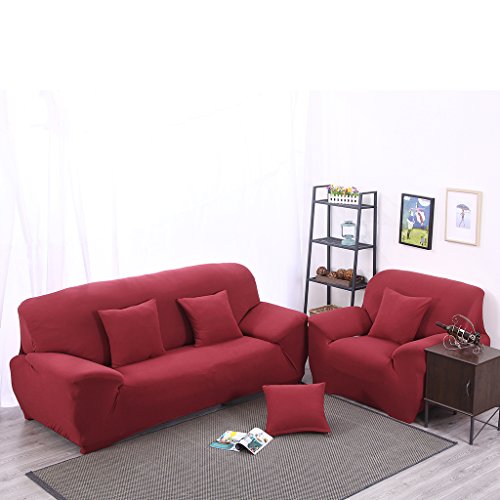 Spandex Stretch Lounge Sofa Husse Sitzbezug Dekor – Red # 2 - 4