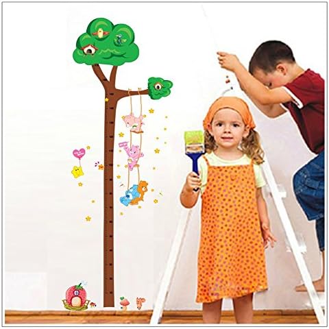 'Smart Tape Measure Growth Chart Height Chart Wall Art Sticker Wall Stickers Bedroom Living Room Bathroom Nursery Rocking 44429...