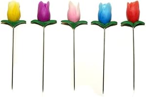 DISOK Lote de 50 Alfileres de Boda Pasta Flor - Alfileres invitadas Bodas