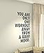 Produktbild spb87 Sie sind nur eine Workout entfernt von Einem Guten Mood- Sport Crossfit Fit Workout Gym Fitness Motivation Zitat Wand Vinyl Aufkleber Aufkleber Art Decor DIY