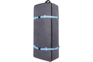 Pesoncarl Paddle Board Bag, 35.4x17.3x9.5 in Oxford Fabric Hands-Free Paddle Board Backpack with Handle & Buckle Strap Zippered Waterproof Inflatable Paddleboard Bag for Surfboard (Blue)