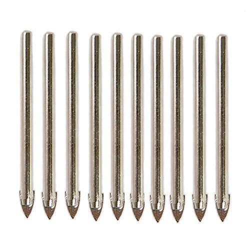 Yosoo 10 x 6MM Fliese Glas Keramik Spiegel Tunguten Garbide Bohrer Set - 6