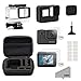 Produktbild Kupton Zubehör für GoPro Hero7 Black/(2018) 6/5 Schwarz Reisetasche Small + Gehäuse Case + Displayschutzfolie + Objektivdeckel + Silikon Schutzhülle für Go Pro Hero7 Black/(2018)6/5 Outdoor Sport Kit