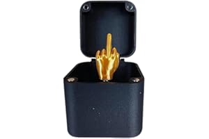CHARMMYFASHION Mittelfinger in einer Box Überraschungsgeschenk Middle Finger Surprise Gift Box Prank-Geschenk für Erwachsene Büro- und Wohnkultur Fun Prank Gift for Office Desk Decor Home Décor (1 Stück)
