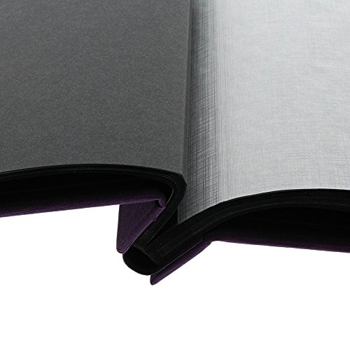 Goldbuch Schraubalbum, Bella Vista Trend 2, 39 x 31 x 2,5 cm, 40 schwarze Seiten mit Pergamin, Leinen, Dunkel Aubergine, 28718 - 4