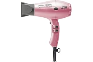 Parlux Profesjonalna suszarka do włosów 3500 SuperCompact Ceramic + Ionic, różowa