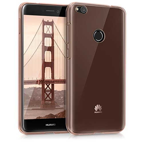 kwmobile Funda para Huawei P8 Lite  2017  - Carcasa Protectora de  TPU  para m  vil - Cover  Trasero  en  Oro Rosa 