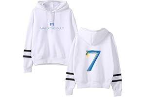 Abluewhale Bangtan Boys Musikfans BTS Pullover süßer Kapuzenpullover Herbst Hoodies Kpop Map of Soul 7