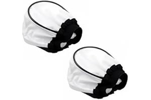 POFET 2PCS Universal Flash Bounce Diffuser Cap with Elastic Closure Softbox Diffuser for Camera Flash Light Speed Lights