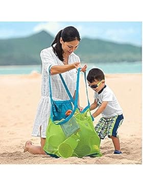 Dngdom wasserdichte Strand Tasche kinder Strand Spielzeug mesh Sandtasche Sandspielzeug Aufbewahrung Netz Tasche...