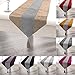 Produktbild TtS 33x275cm Luxus Samt Diamanten Tischläufer Modernen Tischdecke Tuch Quasten mit Wandteppich Stilvolle Xmas Couchtisch Party (Champagne)