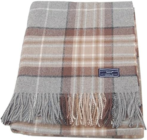 Highland Tweeds Bronte Antique Mackellar Lambswool Tartan Rug