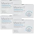 Maxisoft Anitbacterial Soap | For Skin Protection bacteria and germs |skin and clean| Soothes & Deeply Cleanses | Pack of 4 (75gm X 4)