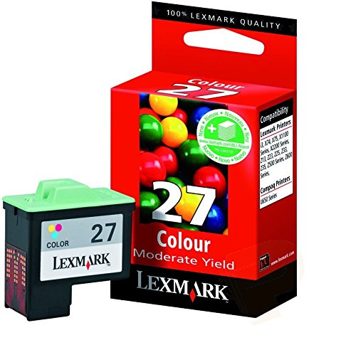 Lexmark 10 NX227E n° 27 Cartouche d’encre d’origine compatible avec les imprimantes CJZ33/Z13/Z23E/Z34/Z35/I3/AI, couleur