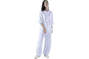 KSUA Abbigliamento da Arti Marziali per Le Donne Abbigliamento da Arti Marziali Costume da Yoga per Le Arti Marziali di Wing Chun