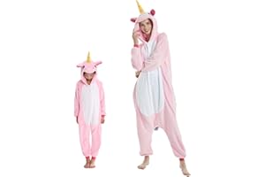 Elfin-Lore Enfant Pyjamas Flanelle Costume Animal À Capuche Chaud Vêtements De Nuit Combinaison Onesie Filles Garçons Mignon
