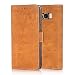 Produktbild monkeyskin Galaxy S8 Flip-Case Cognac-Braun Retro Schutzhülle Flip-Cover für Samsung S8 5.8" Seitlich klappbares Premium Leder Etui Handyhülle Tasche Hülle im Exklusiven Vintage Design (Brown)