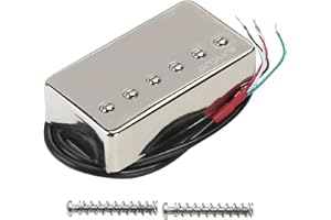 OriPure Pastillas humbucker de guitarra selladas Alnico 5 Pastilla de puente cromada 16K Se ajusta a la parte de guitarra LP