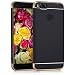 Produktbild kwmobile Case Hülle für Xiaomi Mi 5X/Mi A1 - Chrom Schutzhülle Hardcase für Handy - Backcover Schwarz Gold