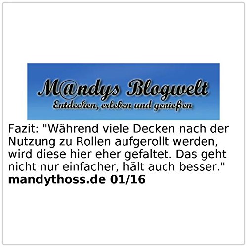 PEARL Fleece-Picknick-Decke mit wasserabweisender Unterseite, 200 x 175 cm - 6