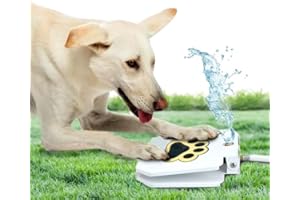 TRIO GATO Genovation Outdoor Dog Pet Water Sprinkler Easy Activated Dog Water Fountain Toy