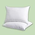 AVI Luxury Hotel Collection Microfiber Filled Bed Pillows for Back, Side, and Stomach Sleepers, 17 x 27 Inches or 43 x 68 CM Set of 2