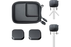 ULBTER Sac Étui Housse pour GoPro Hero 12 11 10 9 8 Noir Hero12 Hero11 Hero10 Hero9 Hero8 Bouchon d'objectif en Caoutchouc pour GoPro Hero 10 9 8 Sacs de Rangement