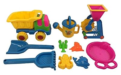 Inside Out Toys Lot de jouets de plage pour enfant - 10 pièces