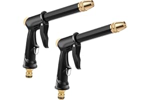 DAMOHONY Pistola de lavado a presión 2 unids boquilla ajustable Power Pressure Washer Wand para manguera riego lavado de coches