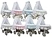 Babymajawelt® Cot "Stars/Stars 10 parts, Cradle with Bedding (Grey)