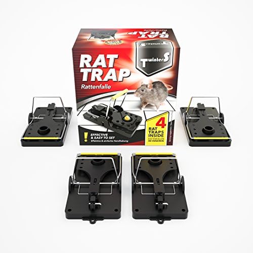 TwinterS - professional rat trap, hygienic plastic snap trap *** 1 trap FREE OF CHARGE (4 x rats)