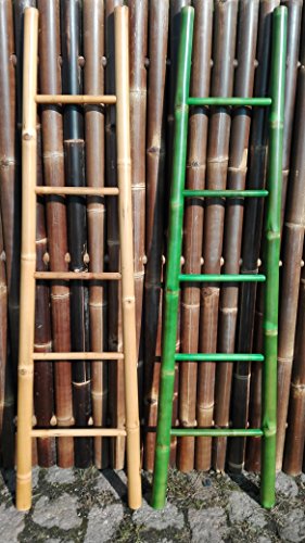 Preisvergleich Produktbild Bambusleiter Leiter Handtuchhalter Bambus 180 cm x 48 / 34 cm natur