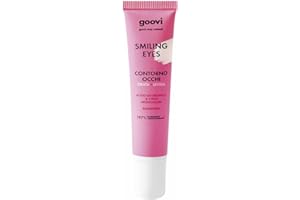 Goovi, Smiling Eyes, Crema Contorno Occhi Ideale per tutti i Tipi di Pelle, Rende la Pelle Tonica ed Elastica, Previene Formazione delle Rughe, 15 ml