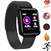 Produktbild Bluetooth Smartwatch, Fitness Uhr Intelligente Armbanduhr Fitness Tracker Smart Watch Sport Uhr mit Kamera Schrittzähler Schlaftracker Romte Capture Kompatibel mit Android Smartphone (P68 Schwarz)