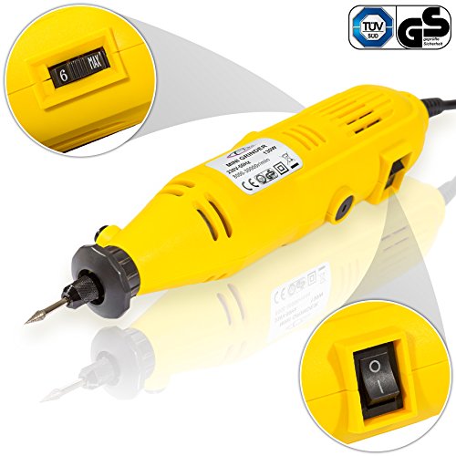 TecTake® Mini-Schleifer Schleifmaschine 243 teilig inklusive Koffer 130Watt - 3
