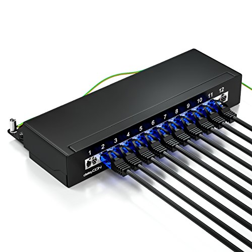 [SET 10 Stück] deleyCON 0,5m CAT6 Netzwerkkabel / U-UTP RJ45 / CAT-6 Lan Kabel Patchkabel Kupfer / Switch Router Modem Repeater Patchpanel – Schwarz - 4