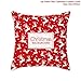 Produktbild hysxm Weihnachten Kissenbezug Red Weihnachtskissen Abdeckung Weihnachten Hirsch Sofa Dekorative Kissenbezug Home Decor Kissen Stuhl Kissenbezug