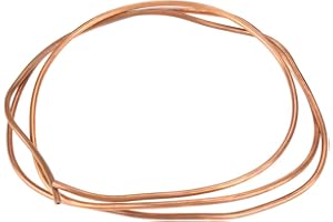 Akozon Tube de Ronds Cuivre,2m Tuyau Cuivre Frein Tube de Bobine de Cuivre Souple inoxydable 4mm OD 5mm épaisseur 0.5mm pour Générateurs,Câbles,Transformateurs et Autres Équipements Électriques